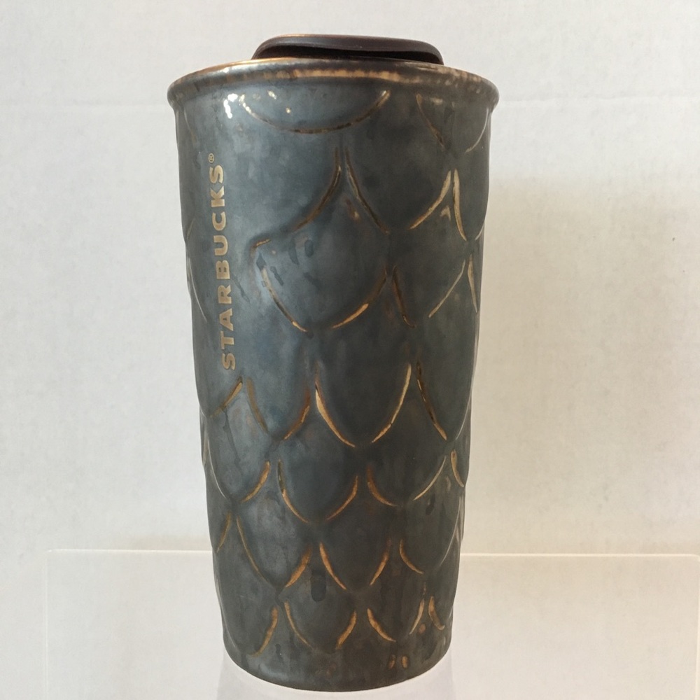 Starbucks Bronze Mermaid Scales Tumbler, New - Picture 3 of 9